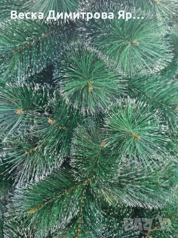 Коледна елха с бели заскрежени връхчета., снимка 6 - Декорация за дома - 52658924