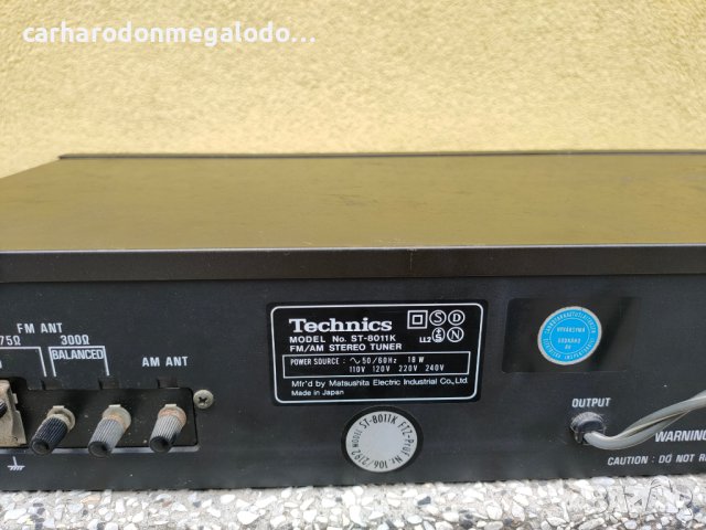 TECHNICS ST – 8011K -Чувствителен и селективен тунер., снимка 10 - Радиокасетофони, транзистори - 41862671