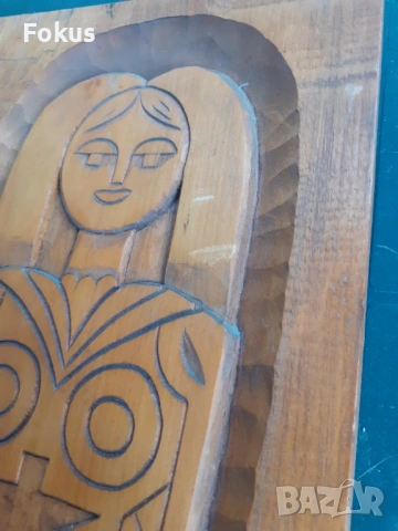 Авторска българска дърворезба пано за стена, снимка 4 - Антикварни и старинни предмети - 53280666