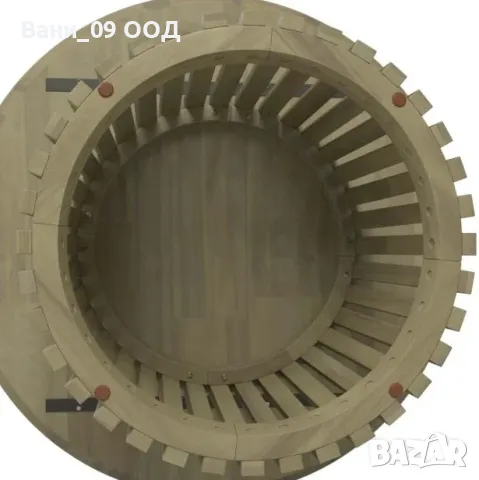 Кръгла градинска маса от акациева дървесина, снимка 2 - Градински мебели, декорация  - 50177407