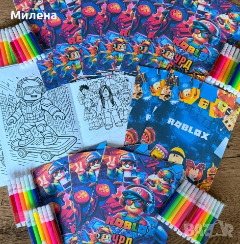 Персонализирани книжки за оцветяване на тема Роблокс Roblox , снимка 2 - Детски книжки - 53475825