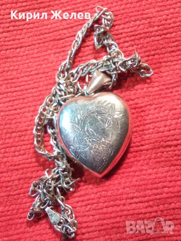 ФЛОРАЛНО ГРАВИРАН СРЕБЪРЕН ПЕНДАНТ СЪРЧИЦЕ Арт РАМКА За СНИМКИ със СРЕБЪРНА ВЕРИЖКА СРЕБРО 925 25980, снимка 17 - Колиета, медальони, синджири - 49734092