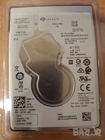 HDD твърд диск, 1TB Seagate, 5400rpm