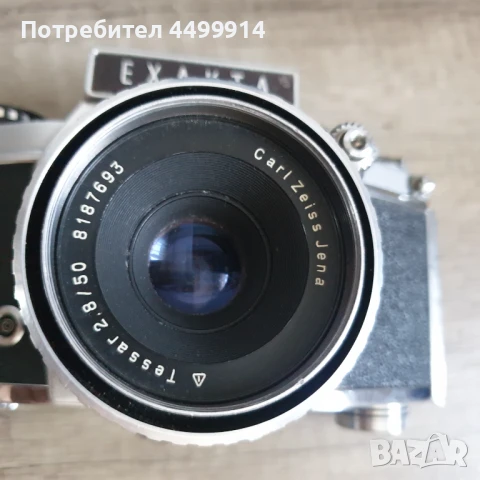 Фотоапарат Exakta_vx1000 с обектив Carl Zeiss Jena Tessar, снимка 5 - Антикварни и старинни предмети - 51325794