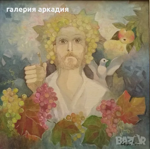 Сули Сеферов - красива картина, 54 х 54 см.