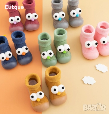 Детски есенни обувки с чорап и очички, различни номера и цветове W SHOE1, снимка 12 - Детски пантофи - 52581983
