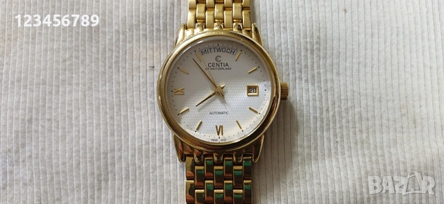 CENTIA Автоматик, машина - ЕТА 2834,всичко си работи, коректно сменя дата и ден