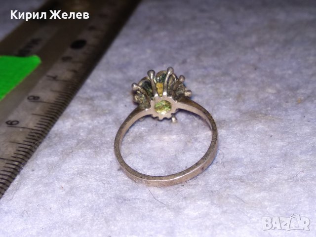 СТАР ФЛОРАЛЕН АРТ НУВО СРЕБЪРЕН ПРЪСТЕН РЪЧНА ИЗРАБОТКА 38492, снимка 8 - Антикварни и старинни предмети - 41462063