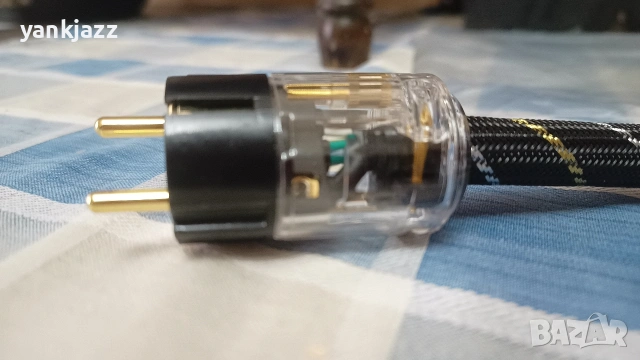 Аудио кабел захранване 50см, снимка 5 - Ресийвъри, усилватели, смесителни пултове - 53200131