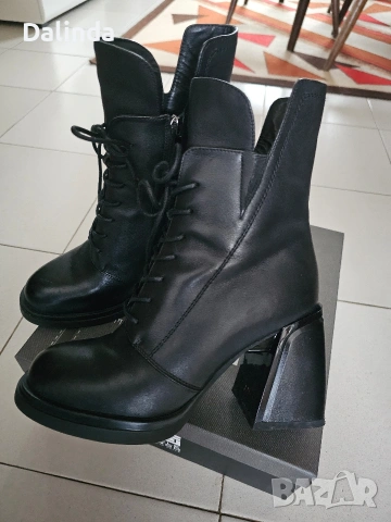 Дамски боти естествена кожа, снимка 5 - Дамски боти - 53243412