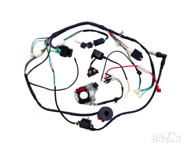 Пълна електро инсталация за 50CC 70CC 90CC 110CC, стандартен размер, 5-пинова система 9 в 1, снимка 7 - Части - 53480633