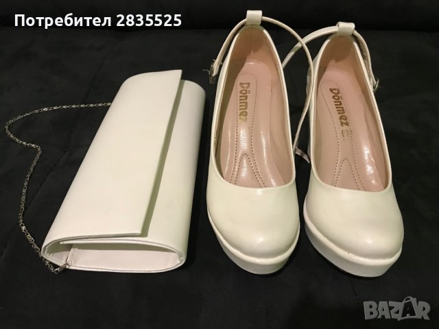 Обувки с Чанта, снимка 1 - Дамски елегантни обувки - 39468123