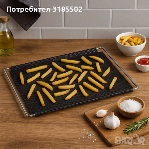 Постелка за фурна регулируема NoStik, 31x41см, до 49см., снимка 4 - Прибори за хранене, готвене и сервиране - 51486687