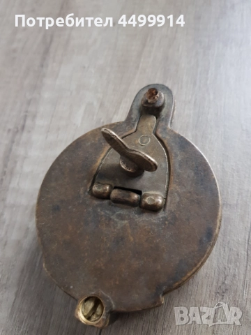 Стара бронзова миньорска лампа, снимка 4 - Антикварни и старинни предмети - 52971801