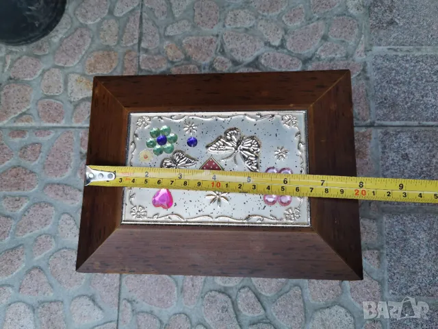 голяма дървена кутия за бижута, снимка 7 - Антикварни и старинни предмети - 49391538