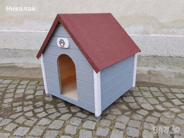 Дървена къща за кучета , средни и големи породи кучета , къща куче от дърво, кучешка къща , снимка 2 - За кучета - 53701870