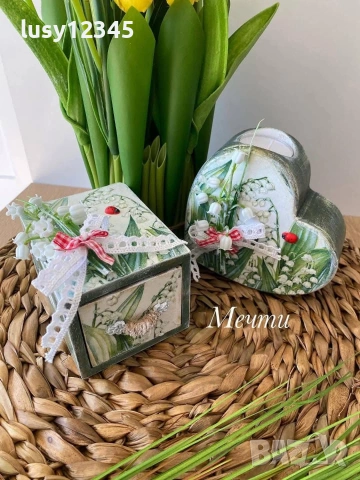 Кутийка-Момини сълзи!, снимка 7 - Декорация за дома - 53024086