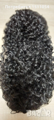 Екстеншъни за черна къдрава коса, снимка 2 - Аксесоари за коса - 53714593