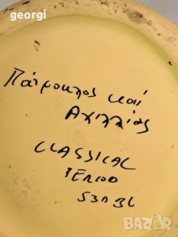 гръцка керамична делва ръчна изработка 6/5, снимка 7 - Декорация за дома - 49313393