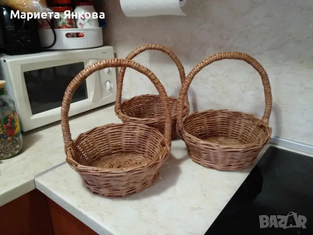 РЪЧНО ПЛЕТЕНИ КОШНИЦИ ЗА ДЕКОРАЦИЯ И СЪХРАНЕНИЕ, снимка 2 - Декорация за дома - 48955726