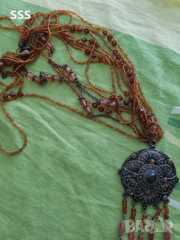 Стар медальон гердан колие, снимка 4 - Антикварни и старинни предмети - 41808062