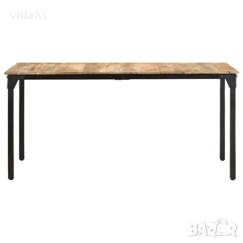vidaXL Трапезна маса, 160x80x76 см, грубо мангово дърво(SKU: 321974), снимка 2 - Маси - 56005915