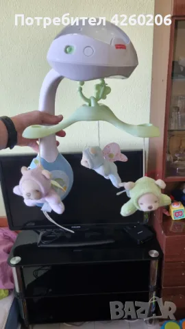 Бебешка светеща музикална въртележка