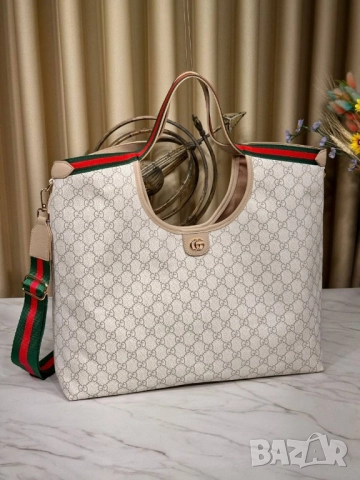 чанти GUCCİ Giglio Large Tote Bag ↔️ 45 cm ↕️ 35 см , снимка 8 - Чанти - 51523423