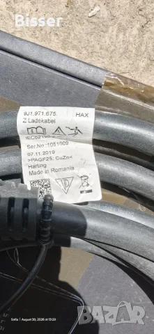Продавам кабел Type 2 за зареждане на електромобил или хибрид оригинален Harting, снимка 2 - Аксесоари и консумативи - 55881613