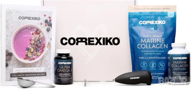 CORREXIKO x Lisa Snowdon Marine Collagen Glow Box – Подаръчен стартов комплект за сияйна кожа
