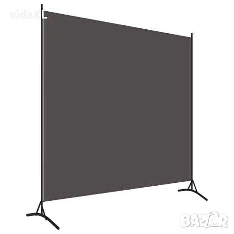 vidaXL Параван за стая, 1 панел, антрацит, 175x180 см, снимка 1 - Паравани - 56146688