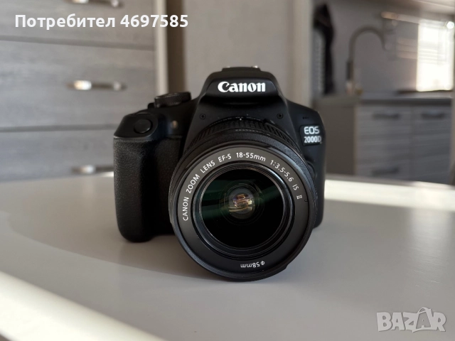 Фотоапарат DSLR Canon EOS 2000D + зарядно
