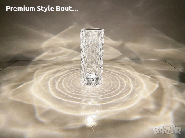 Декоративна настолна лампа - студено бяла светлина, снимка 5 - Настолни лампи - 53777110