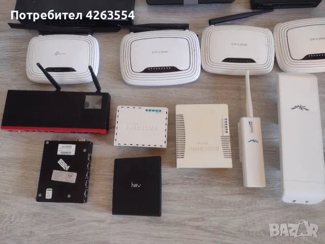  Лот от рутери и суйчове за ремонт части Mikrotik Ubiquiti Tp-Link Cisco, снимка 2 - Рутери - 48029227