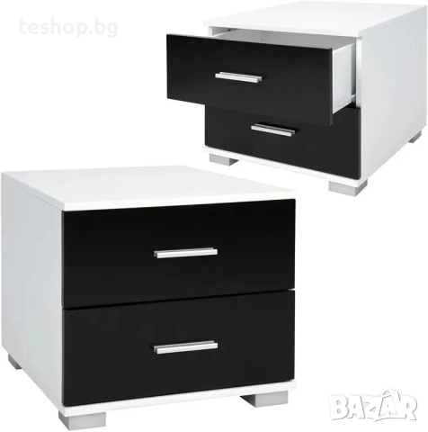 Нощно шкафче MIADOMODO 40x40x35 см 2 броя комплект