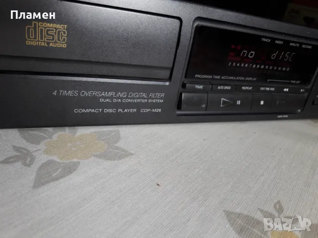 SONY CDP-M26 COMPACT DISC PLAYER, снимка 4 - Аудиосистеми - 50008806
