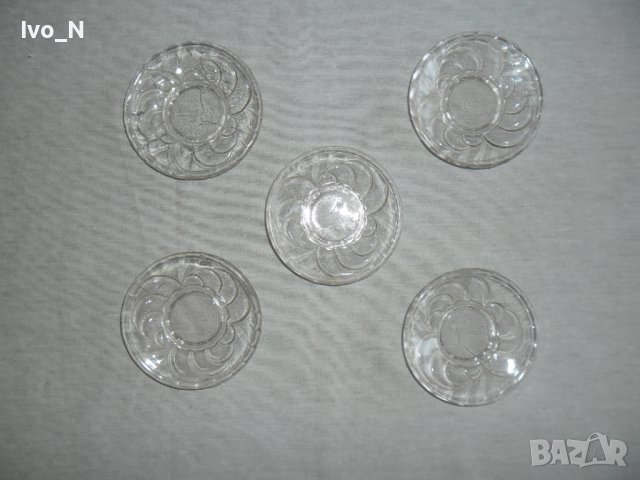 Стъклени чинийки за сладко-5 бр., снимка 2 - Други - 41480098