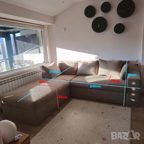Ъглов диван за хол, снимка 2 - Дивани и мека мебел - 53087883