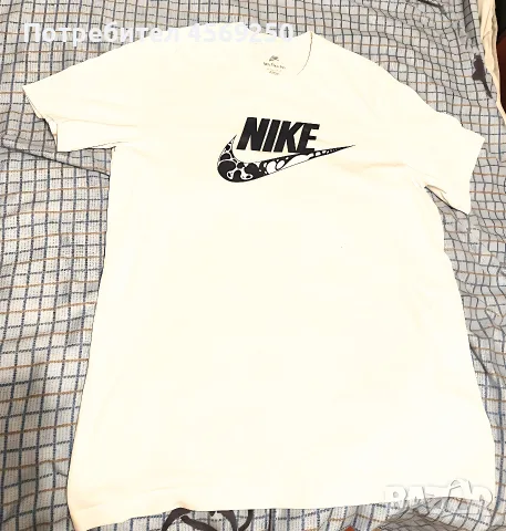 Оригинална Мъжка Тениска NIKE / Бяла Тениска НАЙК Размер L Нова, снимка 2 - Тениски - 56041331