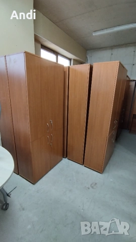 Двукрил гардероб с четири врати - Офис шкаф с рафтове 86/42/205 см, снимка 12 - Гардероби - 53661833