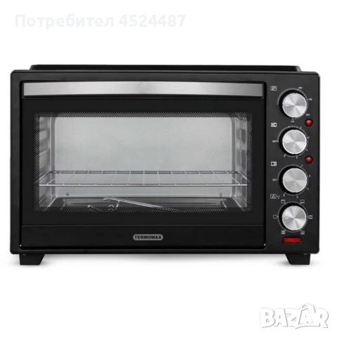 Компактна печка Termomax – фурна + два керамични котлона в едно, снимка 5 - Печки, фурни - 53848428