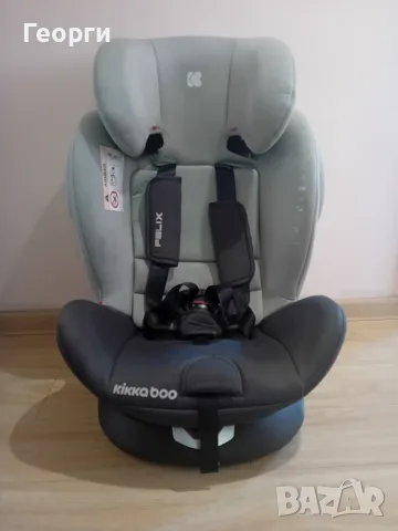 Столче за кола KikkaBoo - i-Felix, IsoFix, i-Size, 40-150 cm, Light Grey 