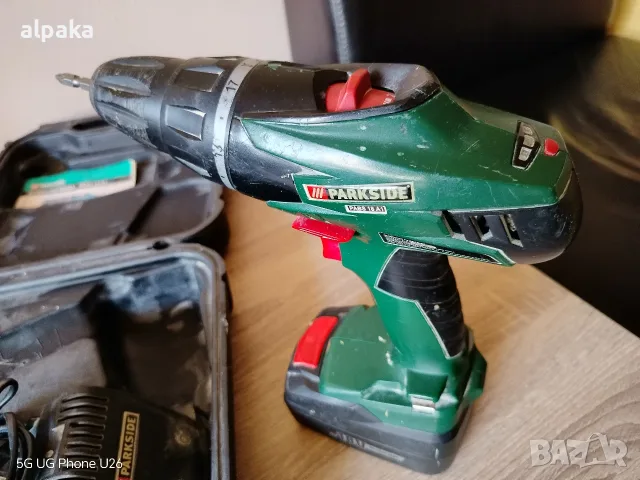 Акумулаторен винтоверт Parkside PABS 18 A1 (18V, 1500mAh) с куфар – Забележка, снимка 4 - Винтоверти - 56074249