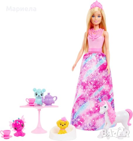 Адвент календар Mattel, С Barbie Land Fantasy кукла, Многоцветен, снимка 5 - Кукли - 44381608