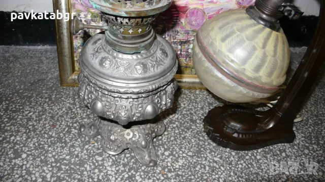 Лот от 2 бр настолни лампи, снимка 4 - Настолни лампи - 56346159