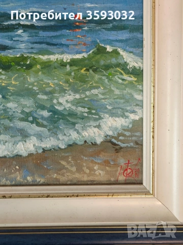 Масло върху платно Юлиан Кръстев , снимка 3 - Картини - 53390134