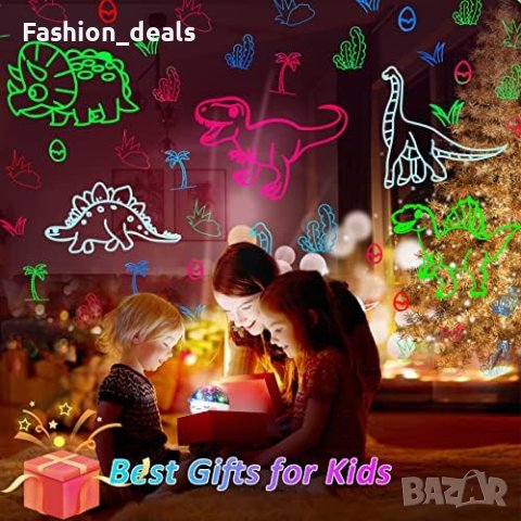 Нова нощна светлина проектор за деца Динозавър/3-7год./Детска стая декорация, снимка 4 - Други - 41551236