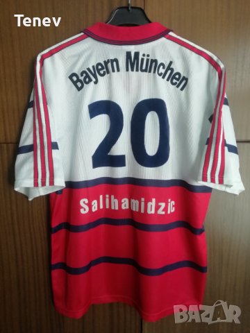 Bayern Munich Salihamidzic Adidas Vintage Колекционерска Футболна Тениска Фланелка Байерн Мюнхен
