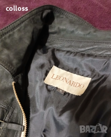 LEONARDO - яке естествена кожа S", снимка 5 - Якета - 52776644