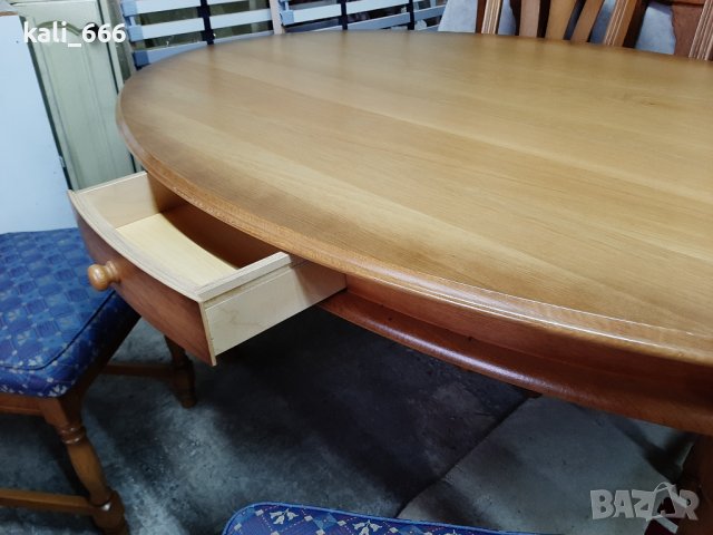 Маса+4 стола масив внос от Холандия , снимка 7 - Маси - 40024077